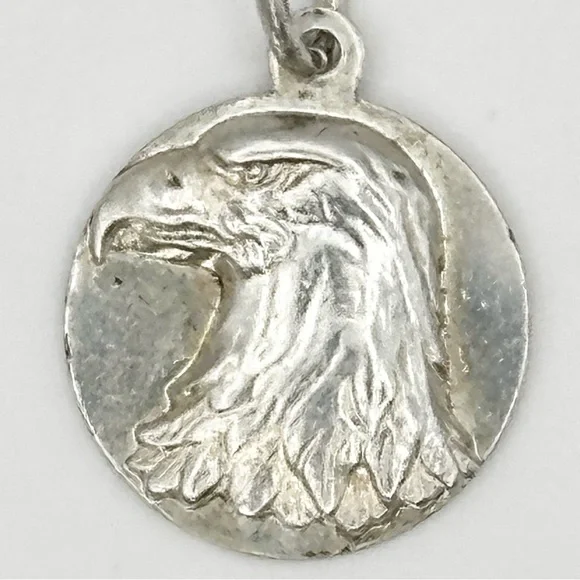 Tiffany & Co VINTAGE Sterling Silver Bald Eagle Pendant / Charm RARE - Picture 2 of 7